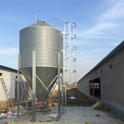 1 - silo dell'alimentazione di pollo di spessore di 3mm, attrezzatura galvanizzata dell'azienda agricola di pollo