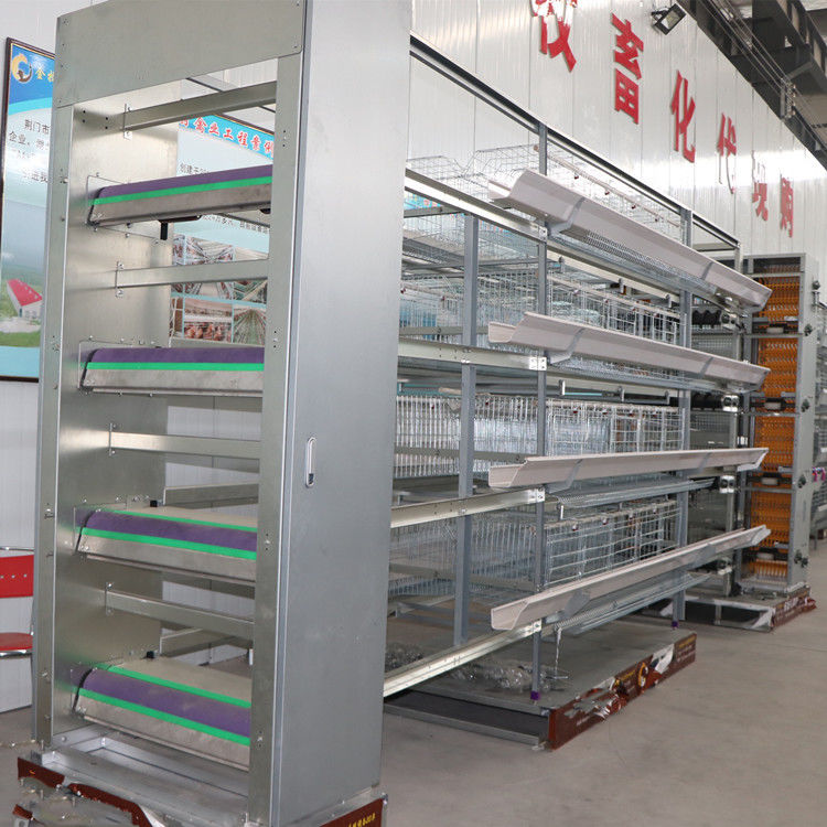 gabbia in batteria automatica del Sudafrica della gabbia per polli del pollo di strato di 4Tiers 160Birds l'Uzbekistan