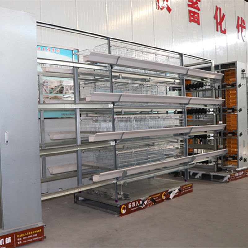 gabbia in batteria automatica del Sudafrica della gabbia per polli del pollo di strato di 4Tiers 160Birds l'Uzbekistan