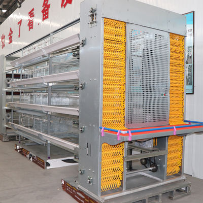 gabbia in batteria automatica del Sudafrica della gabbia per polli del pollo di strato di 4Tiers 160Birds l'Uzbekistan